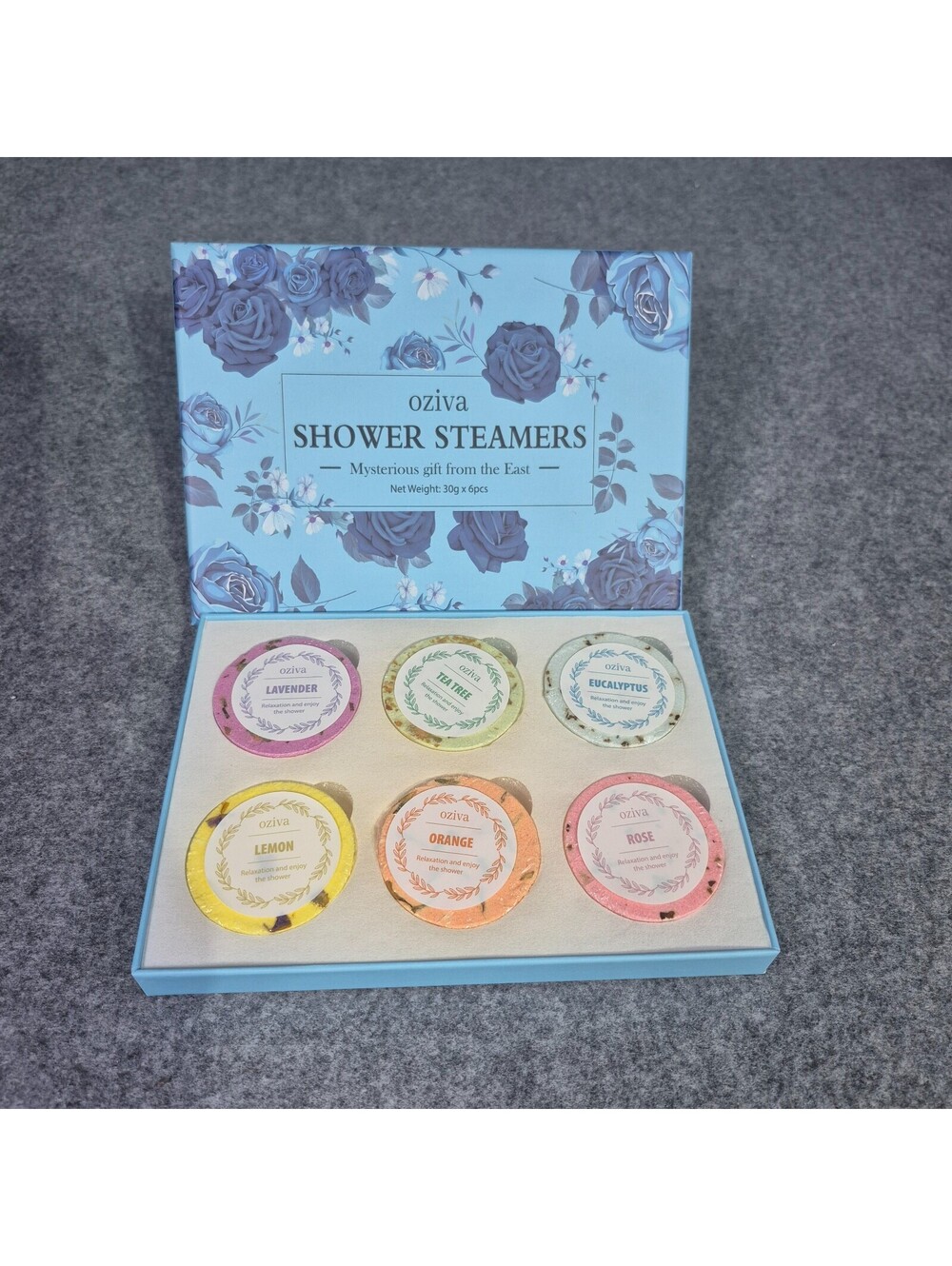NEW Oziva Aromatherapy Shower Steamers Nighttime, 6 Shower Tablets Luxurious